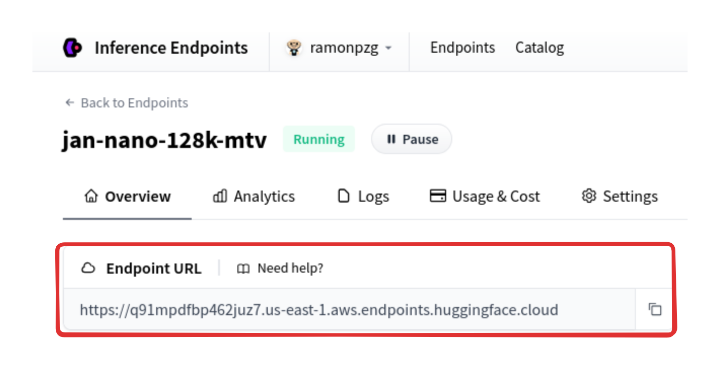 Endpoint URL